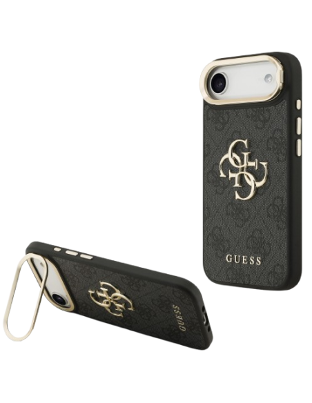 GUESS CARCASA 4G SOPORTE CAMARA IPHONE AIR NEGRO