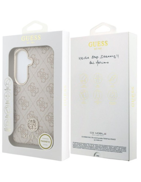 GUESS CARCASA 4G STRASS SAMSUNG S26 ROSA