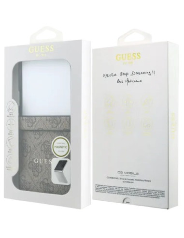 GUESS CARCASA MAGNETIC 4G SAMSUNG Z FLIP 8 MARRON