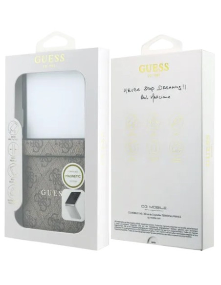 GUESS CARCASA MAGNETIC 4G SAMSUNG Z FLIP 8 MARRON