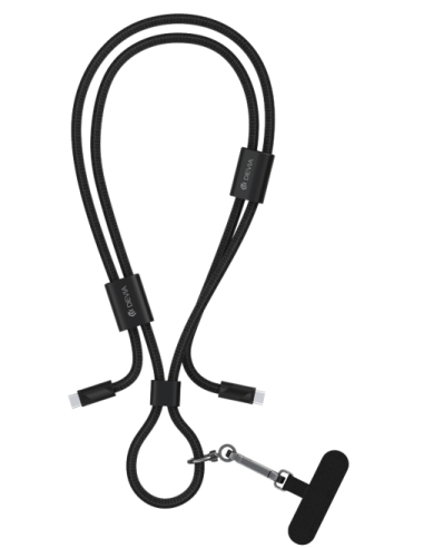 DEVIA COLGANTE/CABLE C-C 60W 1.6m NEGRO