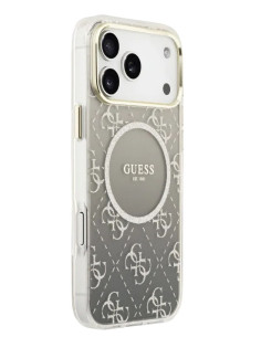 GUESS CARCASA MAGSAFE 4G GLITTER IPHONE 17 PRO GRIS 2