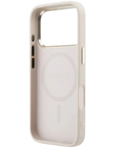 GUESS CARCASA MAGSAFE 4G PERFORATED IPHONE 17 PRO MAX ROSA