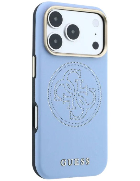 GUESS CARCASA MAGSAFE 4G PERFORATED IPHONE 18 PRO MAX/17 PRO MAX AZUL GLACIAL