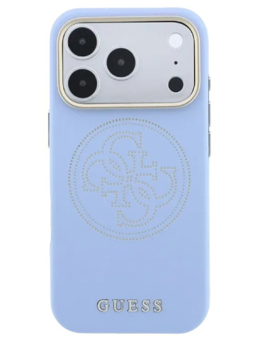 GUESS CARCASA MAGSAFE 4G PERFORATED IPHONE 18 PRO MAX/17 PRO MAX AZUL GLACIAL