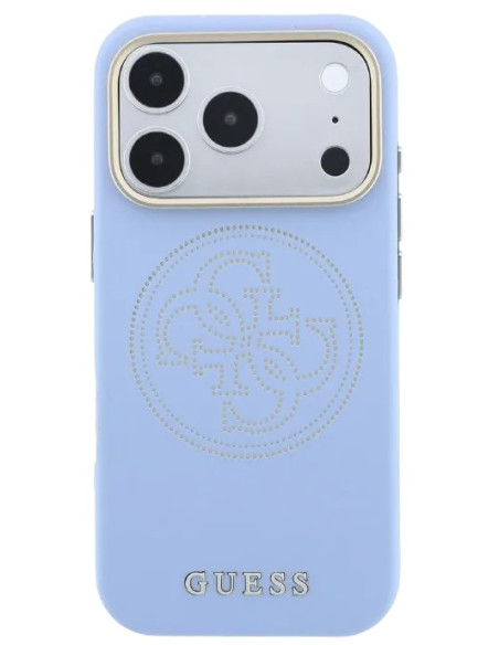 GUESS CARCASA MAGSAFE 4G PERFORATED IPHONE 18 PRO MAX/17 PRO MAX AZUL GLACIAL