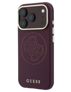 GUESS CARCASA MAGSAFE 4G PERFORATED IPHONE 18 PRO/17 PRO BURDEOS