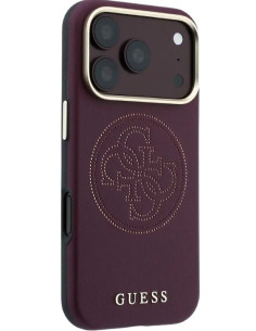 GUESS CARCASA MAGSAFE 4G PERFORATED IPHONE 18 PRO/17 PRO BURDEOS 2