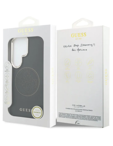 GUESS CARCASA MAGSAFE 4G PERFORATED SAMSUNG S26 ULTRA NEGRO
