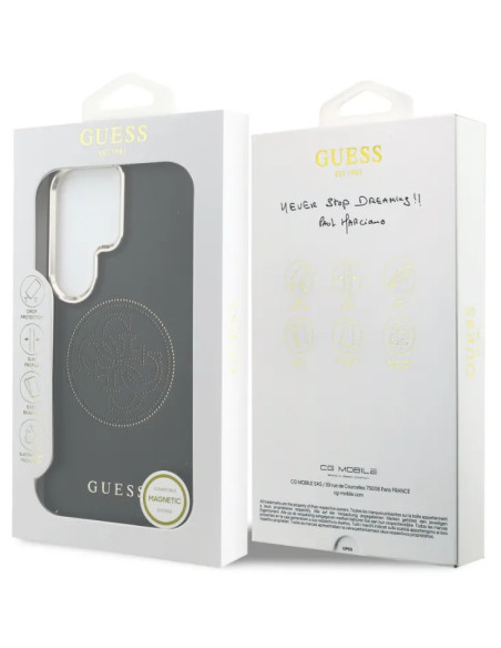 GUESS CARCASA MAGSAFE 4G PERFORATED SAMSUNG S26 ULTRA NEGRO