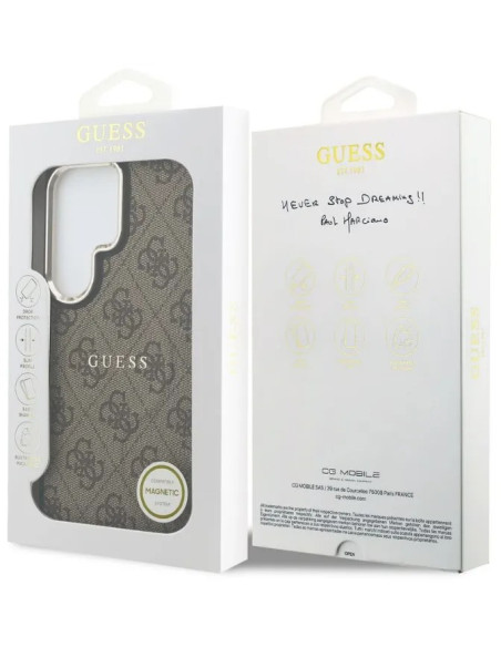 GUESS CARCASA MAGSAFE 4G SAMSUNG S26 ULTRA MARRON