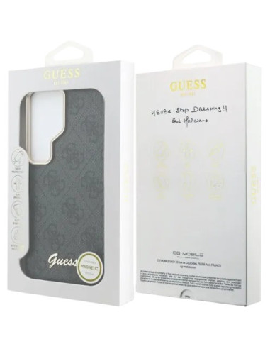 GUESS CARCASA MAGSAFE 4G SCRIPT SAMSUNG S26 ULTRA GRIS