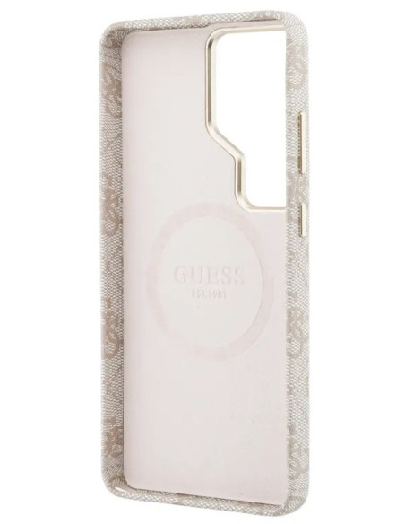 GUESS CARCASA MAGSAFE 4G SCRIPT SAMSUNG S26 ULTRA ROSA