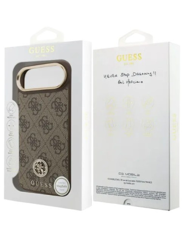 GUESS CARCASA MAGSAFE 4G STRASS IPHONE AIR MARRON