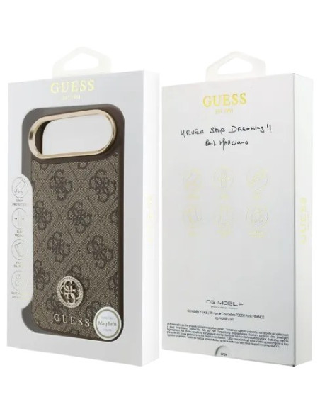 GUESS CARCASA MAGSAFE 4G STRASS IPHONE AIR MARRON
