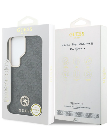 GUESS CARCASA MAGSAFE 4G STRASS SAMSUNG S26 ULTRA GRIS