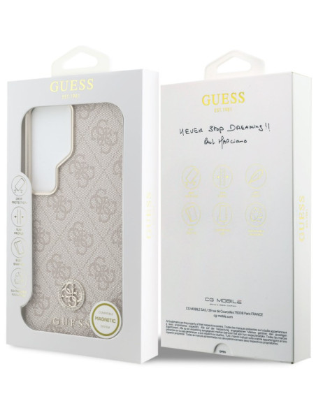 GUESS CARCASA MAGSAFE 4G STRASS SAMSUNG S26 ULTRA ROSA