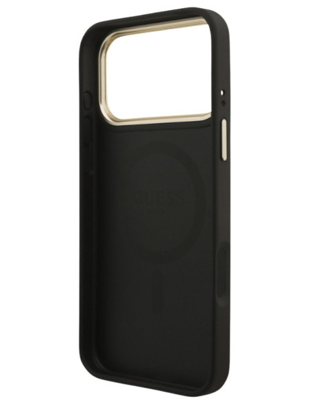 GUESS CARCASA MAGSAFE 4G TRIANGLE IPHONE 17 PRO MAX GRIS