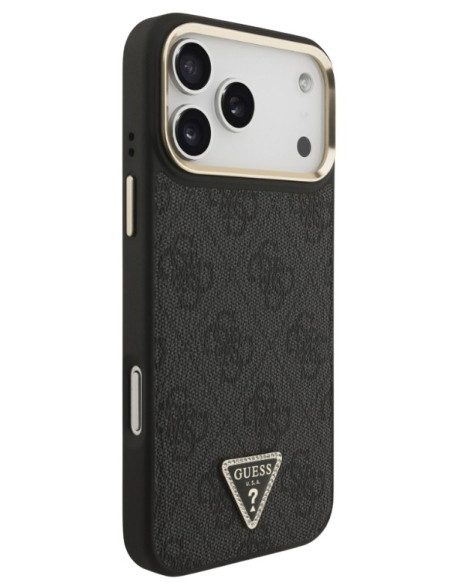 GUESS CARCASA MAGSAFE 4G TRIANGLE IPHONE 17 PRO MAX GRIS