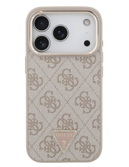 GUESS CARCASA MAGSAFE 4G TRIANGLE IPHONE 17 PRO ROSA