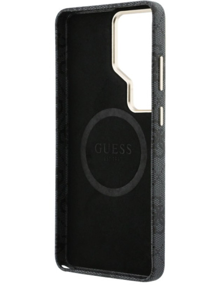 GUESS CARCASA MAGSAFE 4G TRIANGLE SAMSUNG S26 ULTRA GRIS