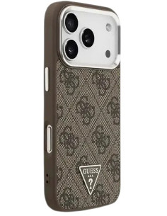 GUESS CARCASA MAGSAFE 4G TRIANGLE STASS IPHONE 17 PRO MARRON 2