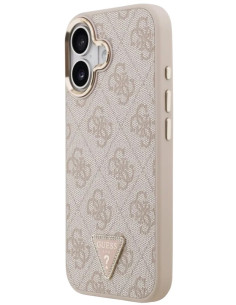 GUESS CARCASA MAGSAFE 4G TRIANGLE STRASS IPHONE 17 ROSA