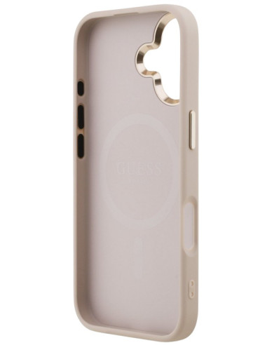 GUESS CARCASA MAGSAFE 4G TRIANGLE STRASS IPHONE 17 ROSA