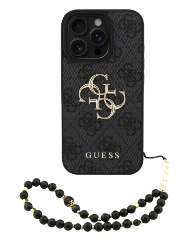 GUESS CARCASA 4G STRAP IPHONE 13 PRO MAX NEGRO
