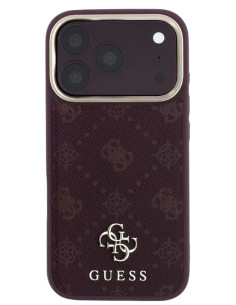 GUESS CARCASA MAGSAFE PEONY 4G SMALL LOGO IPHONE 18 PRO/17 PRO BURDEOS 2