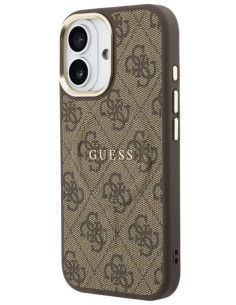 GUESS CARCASA MAGSAFE RING 4G IPHONE 17 MARRON