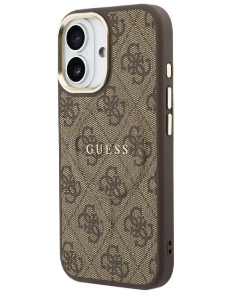 GUESS CARCASA MAGSAFE RING 4G IPHONE 17 MARRON