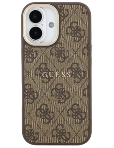 GUESS CARCASA MAGSAFE RING 4G IPHONE 17 MARRON 2