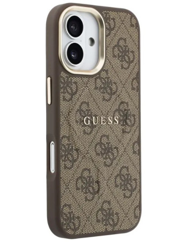 GUESS CARCASA MAGSAFE RING 4G IPHONE 17 MARRON