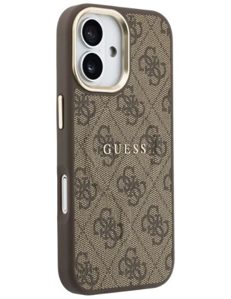 GUESS CARCASA MAGSAFE RING 4G IPHONE 17 MARRON