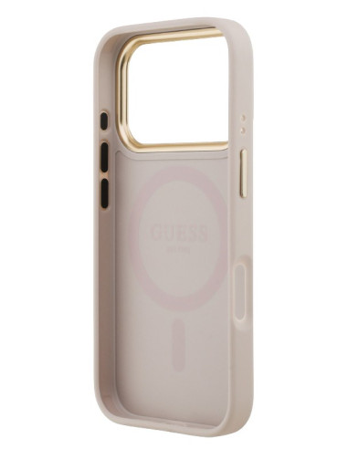 GUESS CARCASA MAGSAFE RING 4G IPHONE 17 PRO ROSA