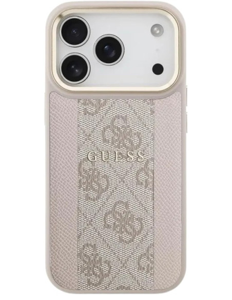 GUESS CARCASA MAGSAFE STRIPE 4G IPHONE 17 PRO ROSA