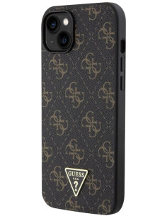 GUESS CARCASA TRIANGLE 4G IPHONE 15 PLUS NEGRO