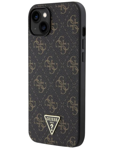 GUESS CARCASA TRIANGLE 4G IPHONE 15 PLUS NEGRO