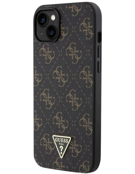 GUESS CARCASA TRIANGLE 4G IPHONE 15 PLUS NEGRO