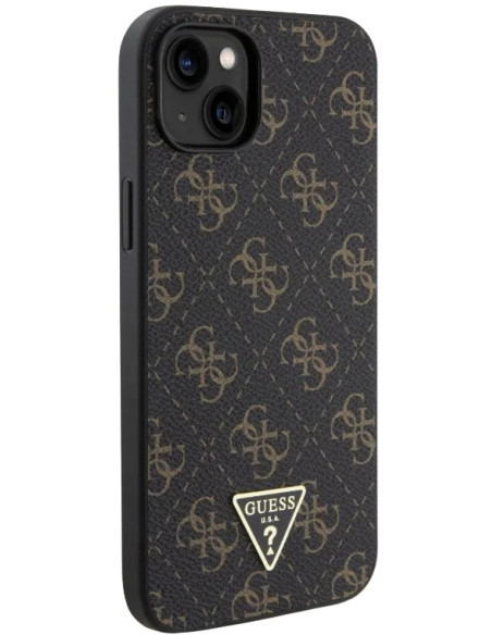 GUESS CARCASA TRIANGLE 4G IPHONE 15 PLUS NEGRO