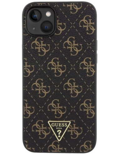 GUESS CARCASA TRIANGLE 4G IPHONE 15 PLUS NEGRO