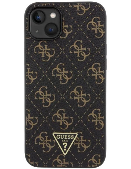 GUESS CARCASA TRIANGLE 4G IPHONE 15 PLUS NEGRO