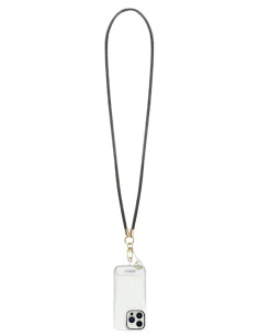 GUESS COLGANTE CROSSBODY RHINESTONE CHARM NEGRO 2