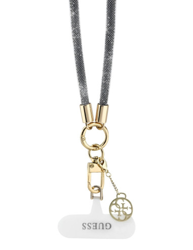 GUESS COLGANTE CROSSBODY RHINESTONE CHARM NEGRO