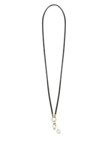 GUESS COLGANTE CROSSBODY RHINESTONE CHARM NEGRO