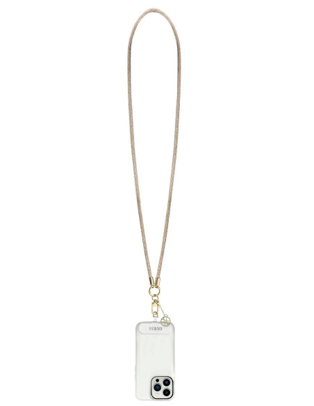 GUESS COLGANTE CROSSBODY RHINESTONE CHARM ORO