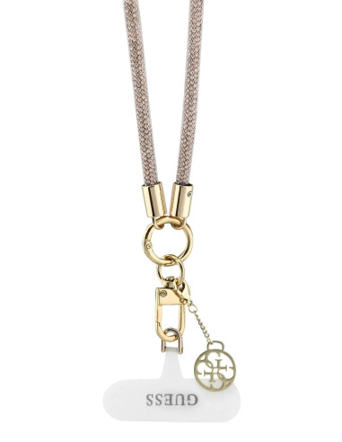 GUESS COLGANTE CROSSBODY RHINESTONE CHARM ORO