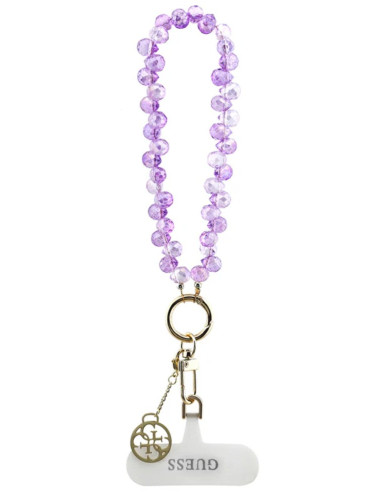 GUESS CORDON DE MANO CHARM CRYSTAL MORADO