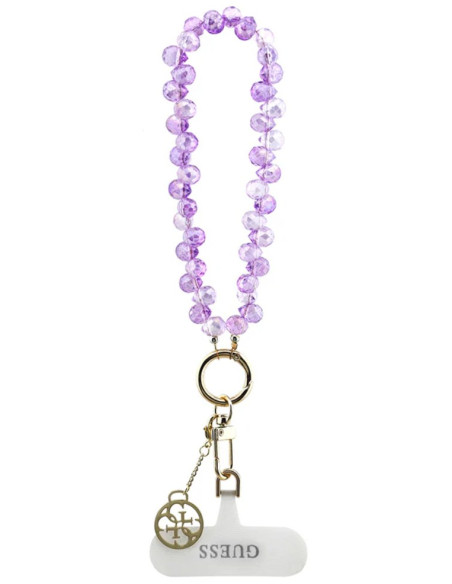 GUESS CORDON DE MANO CHARM CRYSTAL MORADO